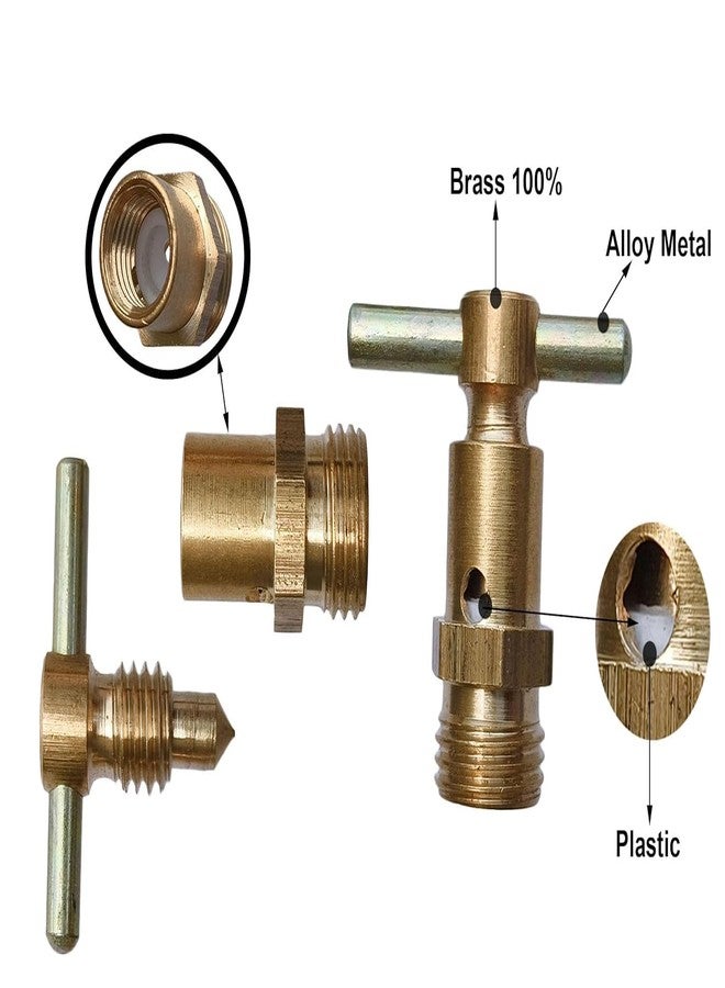 ES EKSAFAR ESEKSAFAR 2pc Manual Hand Operating Air Compressor Valve 1/4" inch BSP Thread air relief safety valve - Image 3